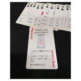 Full Deck of VINTAGE Northwest Orient Airlines "Cards That Talk" Playing Cards ( pre-1986)