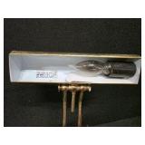 MCM Vintage Adjustable Brass and Marble Bankers Desk Lamp