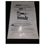 Central Pneumatic 23 Gauge Pin Air Nailer, model 68022.