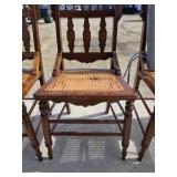 4 Early 20th Century Antique Cane Seat Side Chairs