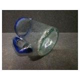 Blue Glassware, Including 1 Large Blown - Glass Pitcher