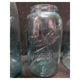 Set of 7 Assorted VINTAGE Mason Jars