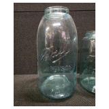 Set of 7 Assorted VINTAGE Mason Jars