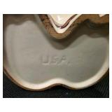 Vintage Shawnee Pottery "Smiley" Pig Cookie Jar Featuring a Shamrock Design