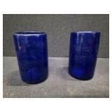 Blue Glassware, Including 1 Large Blown - Glass Pitcher