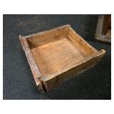 RARE ANTIQUE Wooden And Cast-Iron Coffee Grinder with Drawer and Hand Mill