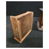 RARE ANTIQUE Wooden And Cast-Iron Coffee Grinder with Drawer and Hand Mill