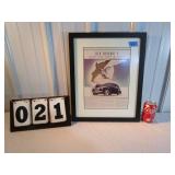 New Mercury 8 Highlights for 1940 Framed Brochure