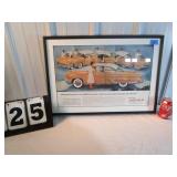1955 Lincoln Woodsedge Framed Sales Brochure