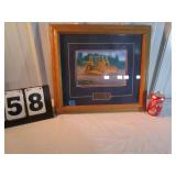 Framed Charles Freitag Catepillar D6R Print