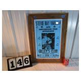 Framed Stevie Ray Vaughan Show Poster