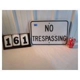 Vintage No Trespassing Sign