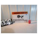 NSP Warning "Keep Out" Sign