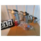 Assorted Oil Service Dispensers