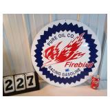 Pure Oil Company Firebird Metal Sign