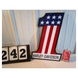 Harley Davidson #1 Sign