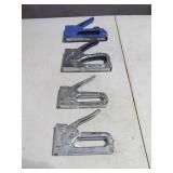 Mixed Lot of 4 Hand Staplers