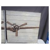 4 Piece Lot of Airplane Wood Art - 24" x 24"