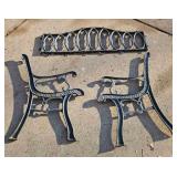 Sturdy Bench End Frames and Backrest