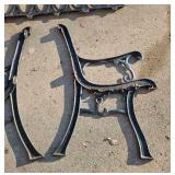 Sturdy Bench End Frames and Backrest