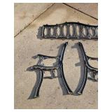 Sturdy Bench End Frames and Backrest