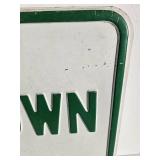 Heavy Embossed "Beardstown" City Limits Retired Street Sign