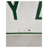 Heavy Embossed "Beardstown" City Limits Retired Street Sign