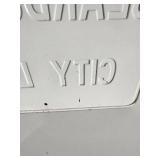 Heavy Embossed "Beardstown" City Limits Retired Street Sign