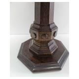 Wooden Pedestal Side or Lamp Table