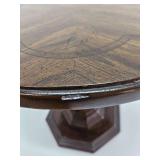 Wooden Pedestal Side or Lamp Table