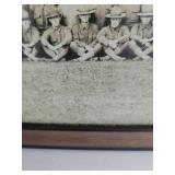 Early U of M Panoramic Military Black and White Photo