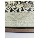 Early U of M Panoramic Military Black and White Photo