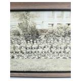 Early U of M Panoramic Military Black and White Photo