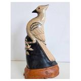 Horn Carved Bird Statue