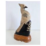 Horn Carved Bird Statue