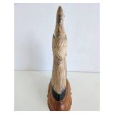 Horn Carved Bird Statue
