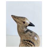 Horn Carved Bird Statue