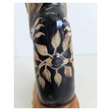 Horn Carved Bird Statue