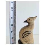 Horn Carved Bird Statue