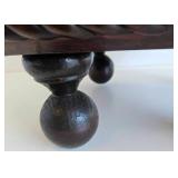 Vintage Wooden Foot Stool - American Theme Wood Inlays