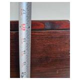 Vintage Wooden Foot Stool - American Theme Wood Inlays