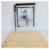 Pre-Production Glass Printing Plate - Elvgren "Girl on Roof"