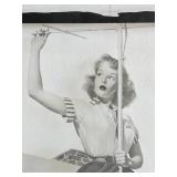 Pre-Production Glass Printing Plate - Elvgren "Girl on Roof"