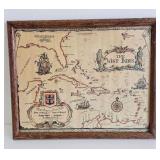 Royal Caribbean Cruise Line Vintage Map