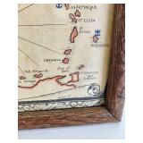 Royal Caribbean Cruise Line Vintage Map