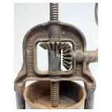 Antique Cast Iron Fruit Press or Sausage Stuffer