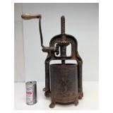 Antique Cast Iron Fruit Press or Sausage Stuffer
