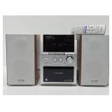Working Panasonic CD Stereo System Model SA-PM53 w/Remote