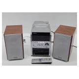 Working Panasonic CD Stereo System Model SA-PM53 w/Remote
