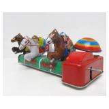 Schylling Tin Litho Horse Racing Toy